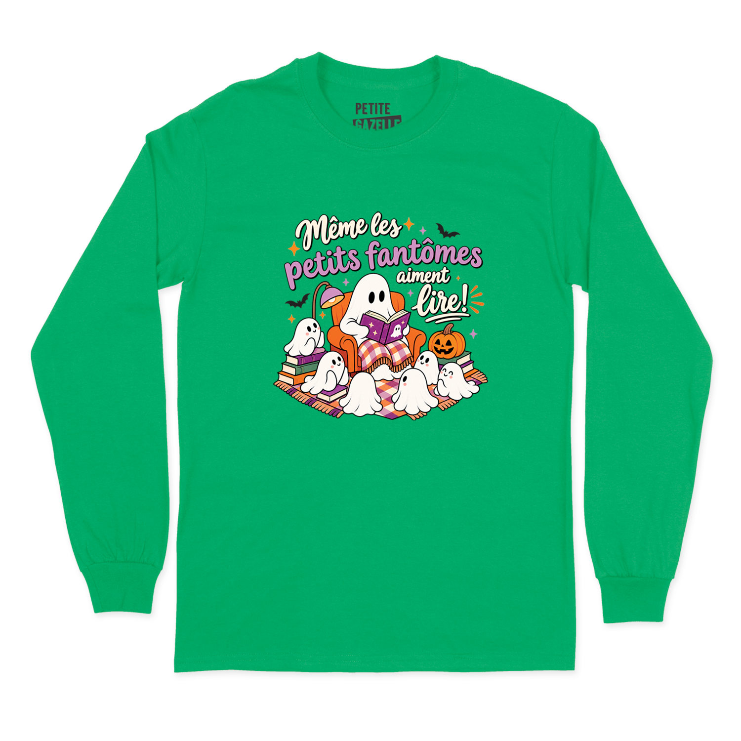 T-SHIRT À MANCHES LONGUES | Même les petits fantômes aiment lire !