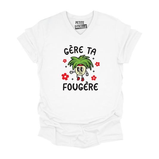 TSHIRT COL en V | Gère ta fougère