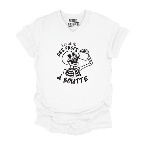 TSHIRT COL en V | Le club des profs à boutte