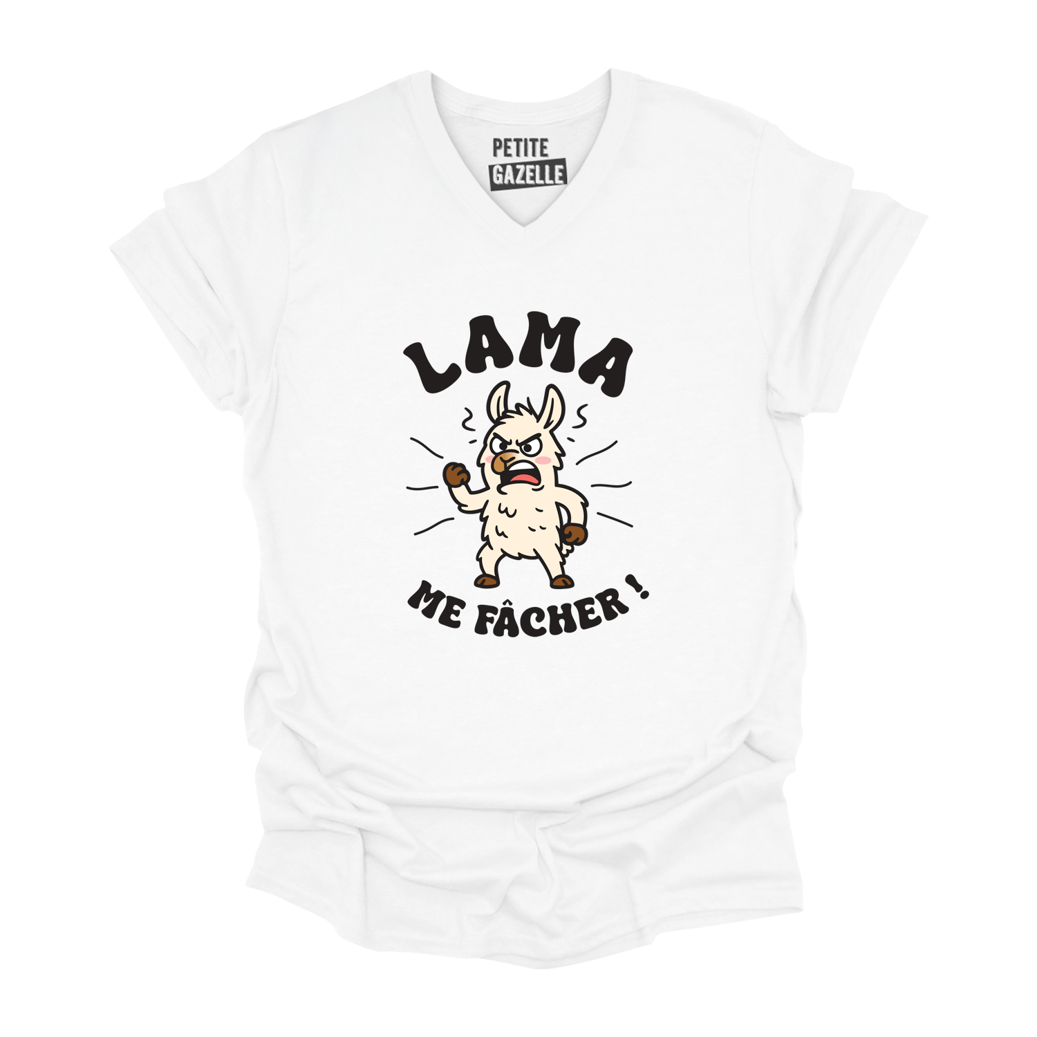 TSHIRT COL en V | LAMA me fâcher !