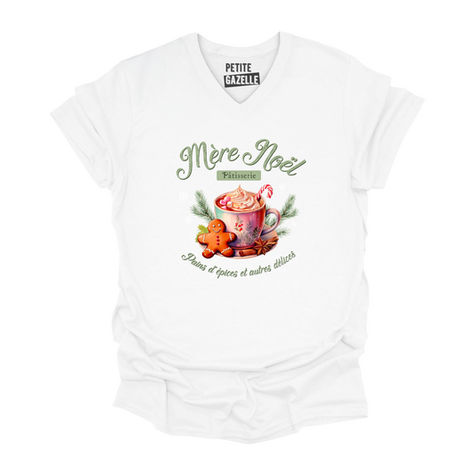 TSHIRT COL en V | Mère Noël Pâtisserie
