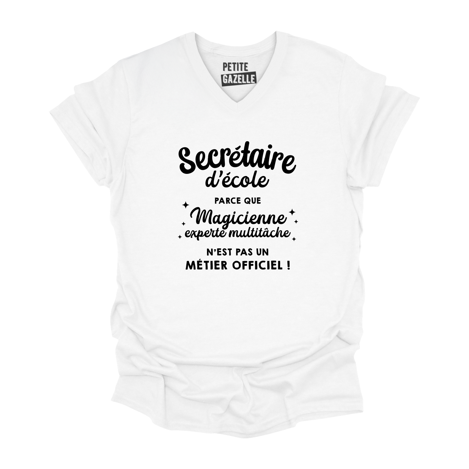 TSHIRT COL en V | Secrétaire Multitâche