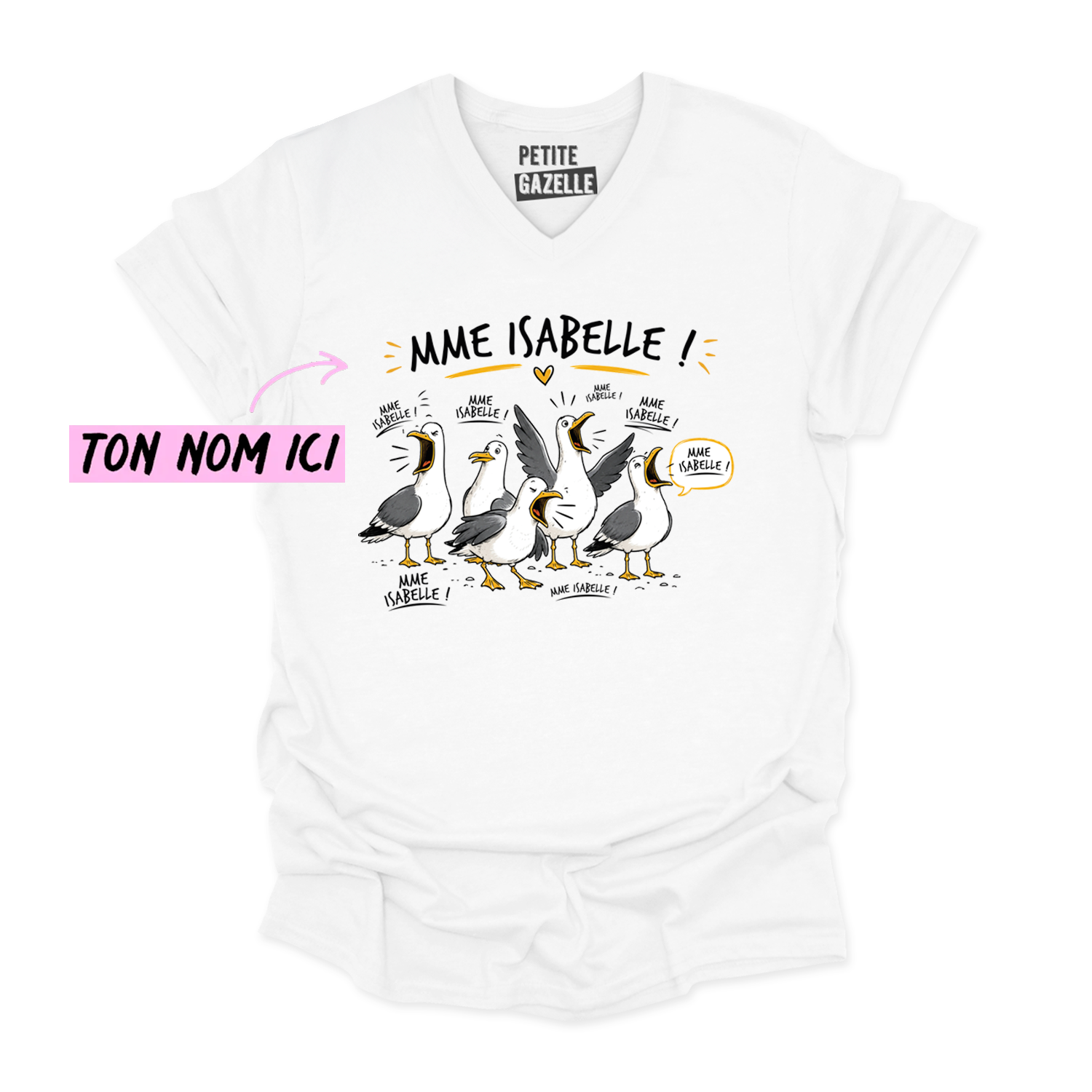 TSHIRT COL en V | Les petites mouettes