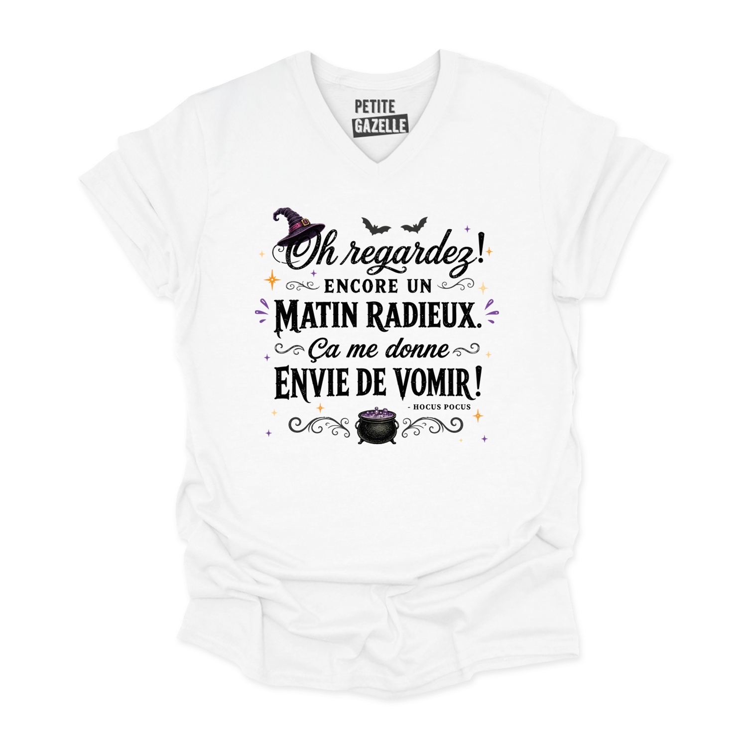TSHIRT COL en V | Oh regardez, encore un matin radieux
