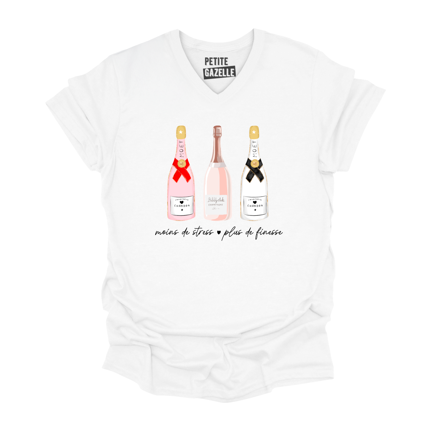 TSHIRT COL en V | Moins de stress, plus de finesse