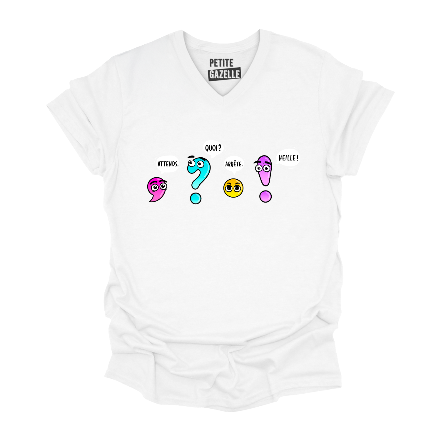 TSHIRT COL en V | Ponctuation