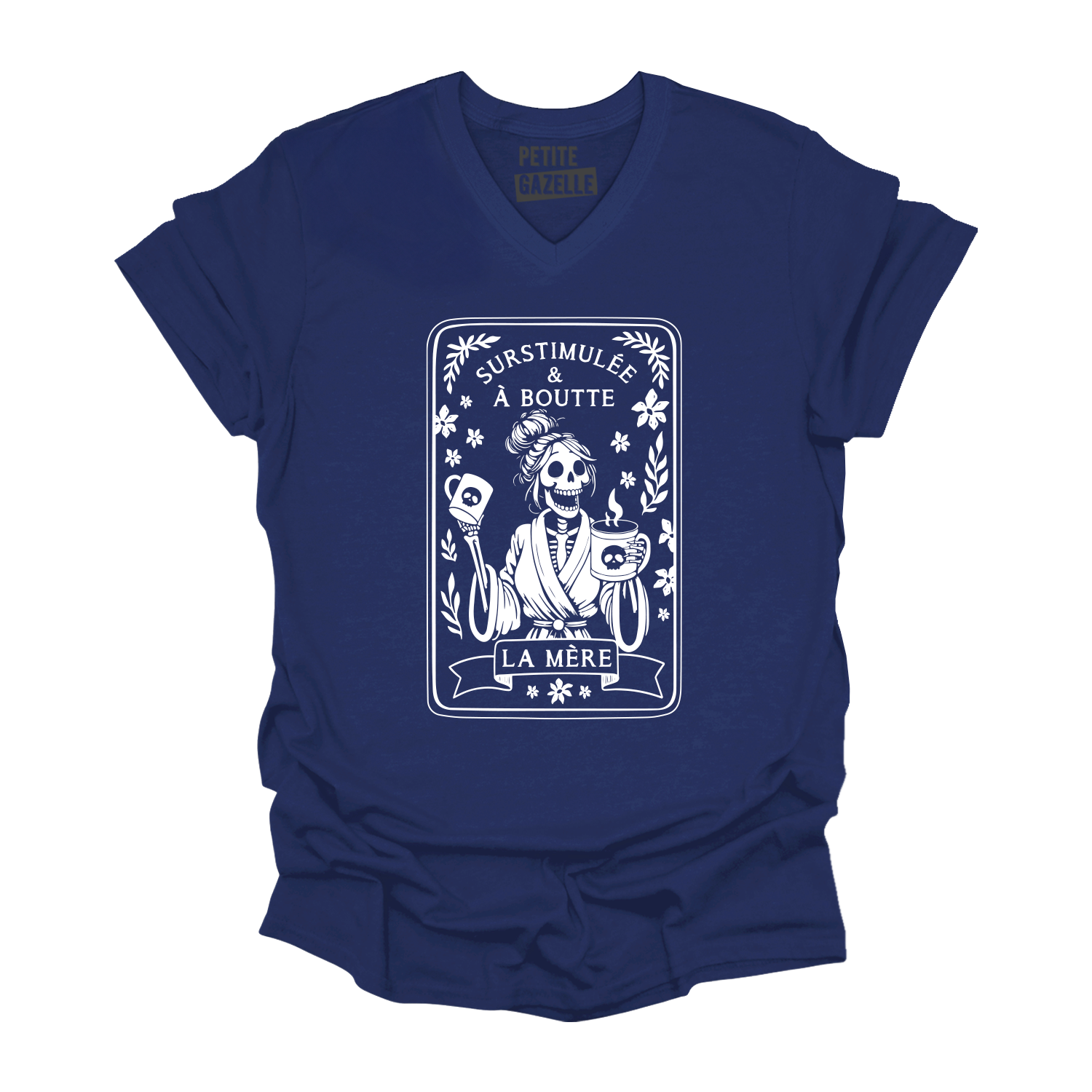 TSHIRT COL en V | Surstimulée & À boutte