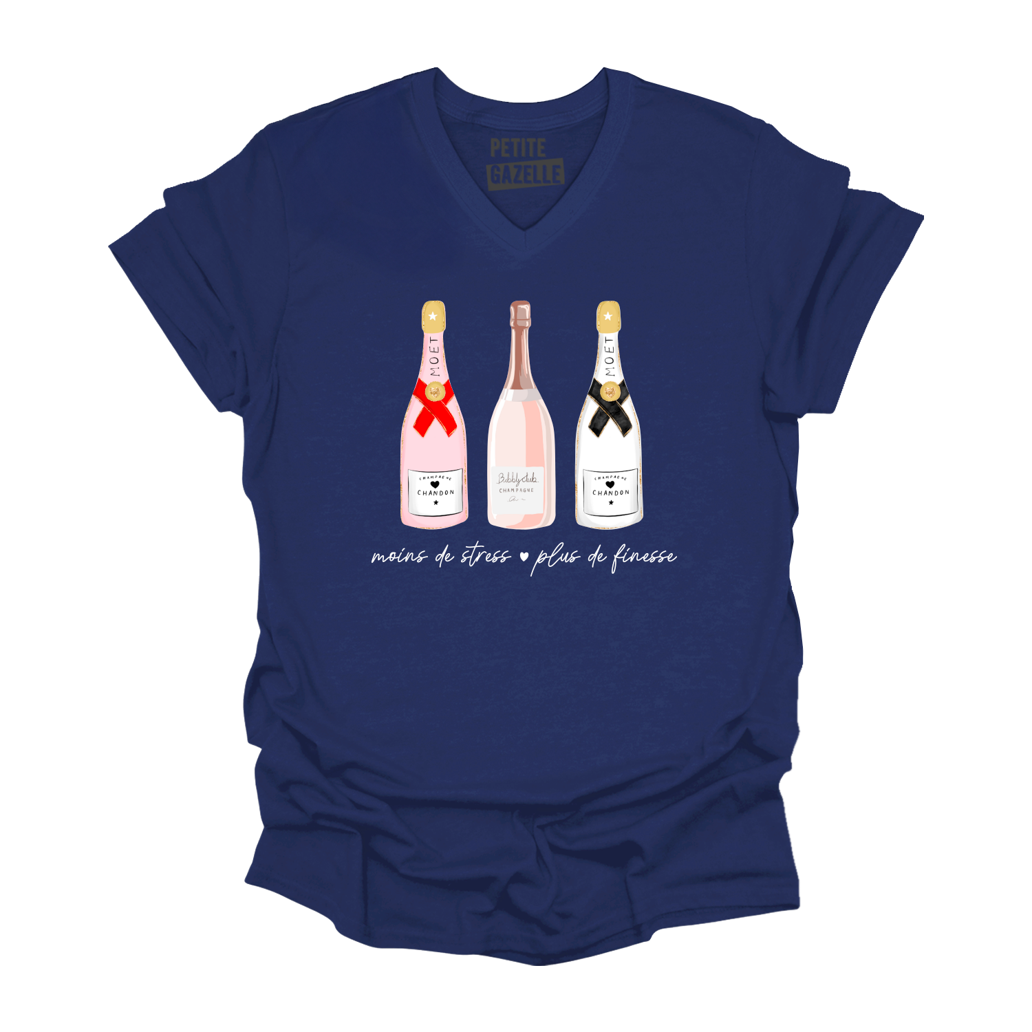 TSHIRT COL en V | Moins de stress, plus de finesse