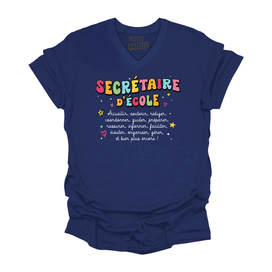 TSHIRT COL en V | Secrétaire Groovy