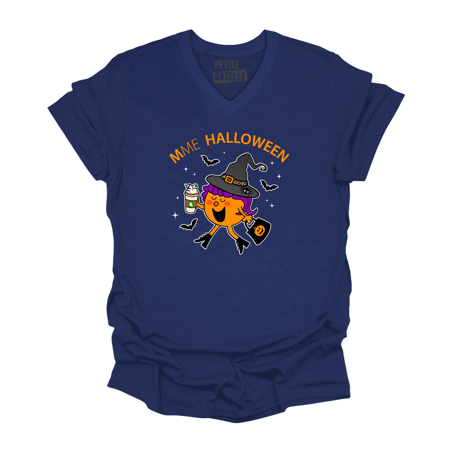 TSHIRT COL en V | Madame Halloween