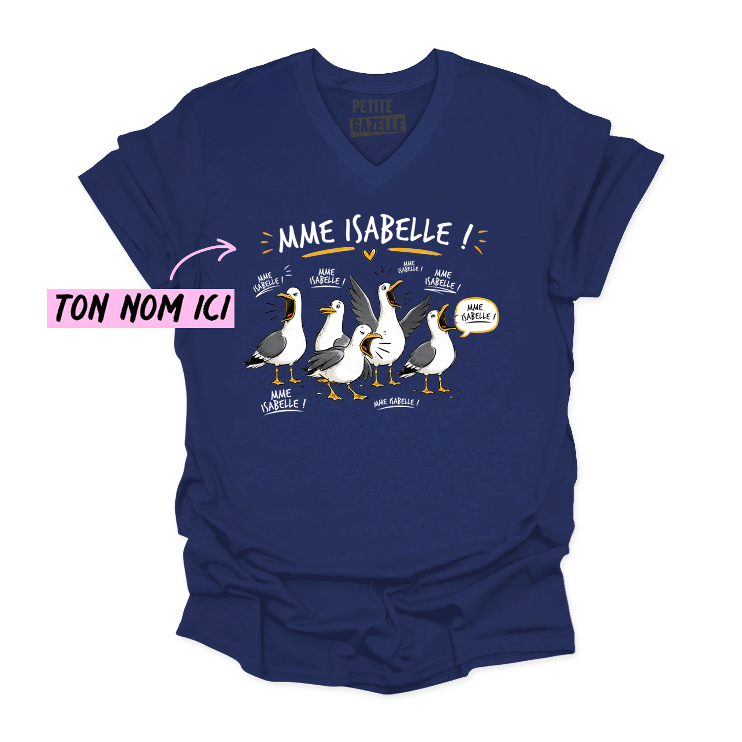 TSHIRT COL en V | Les petites mouettes