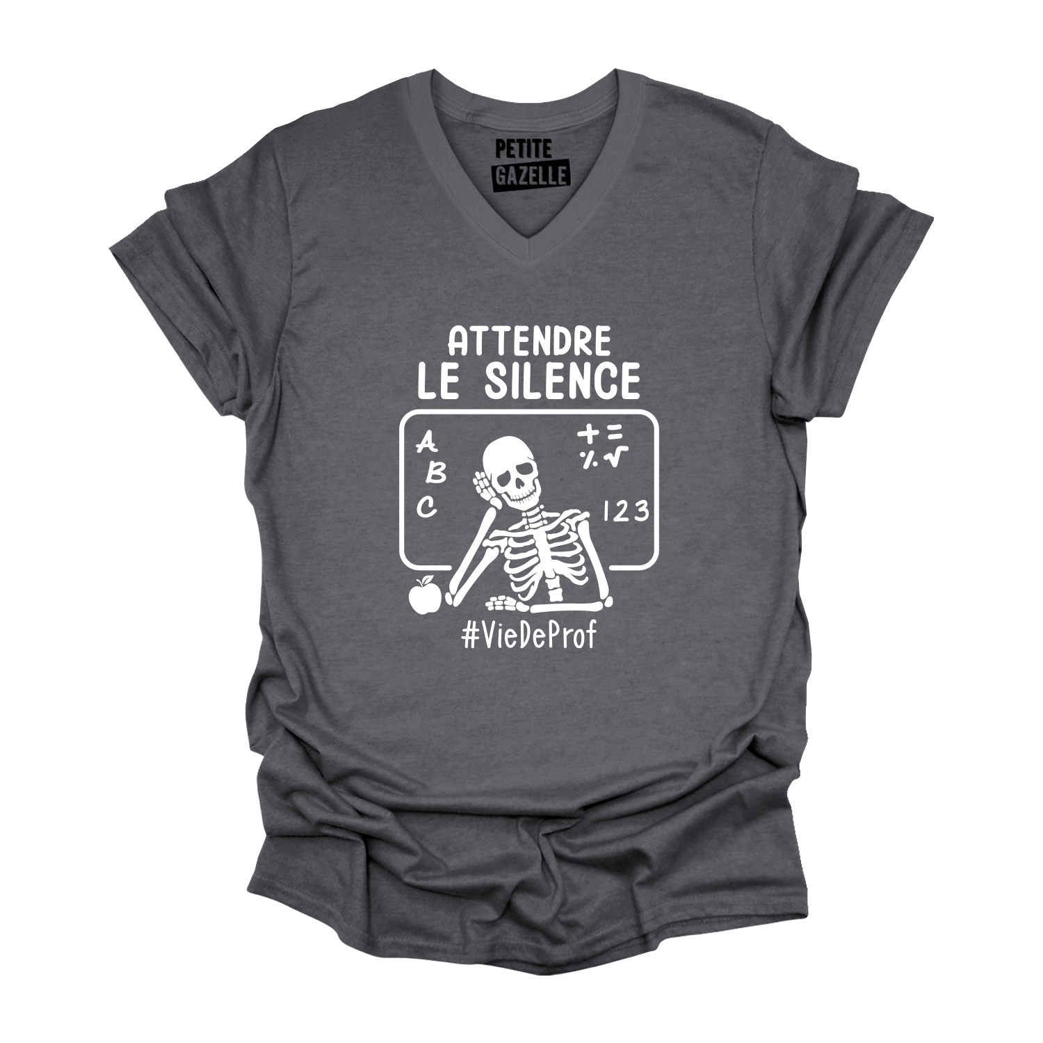 TSHIRT COL en V | Attendre le silence