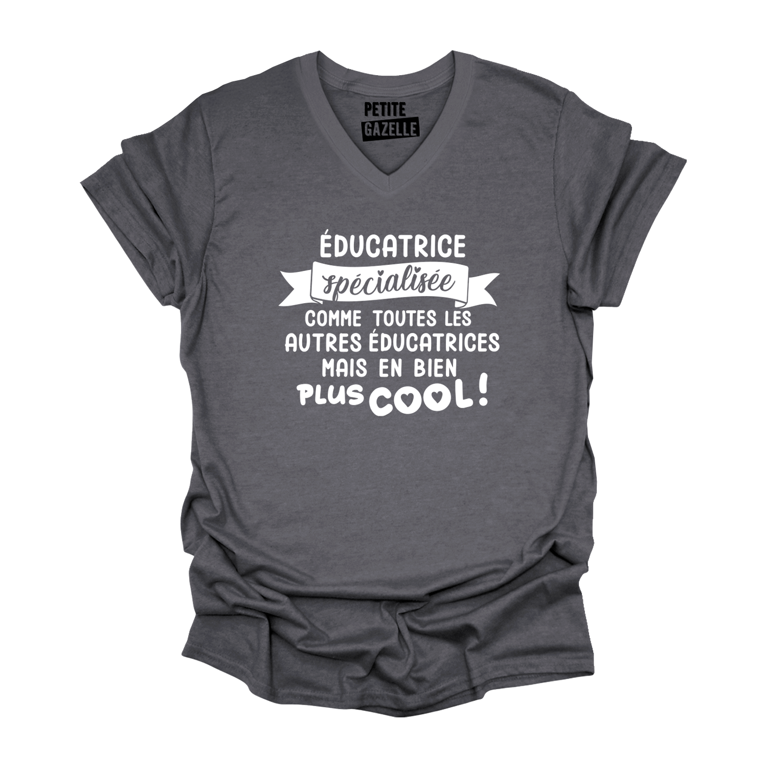 TSHIRT COL en V | Éducatrice Spécialisée