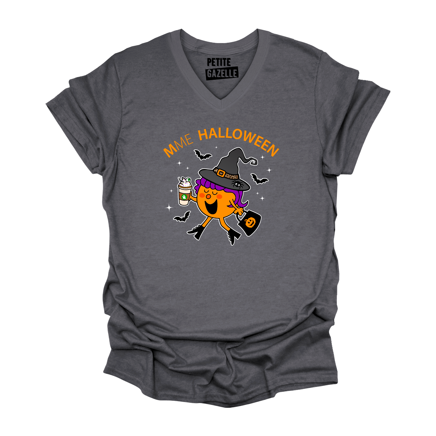 TSHIRT COL en V | Madame Halloween