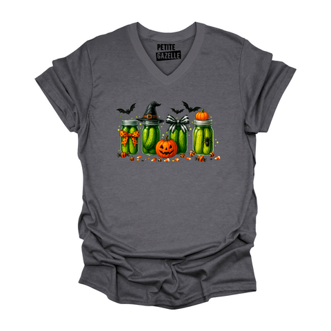 TSHIRT COL en V | Cornichons d'Halloween