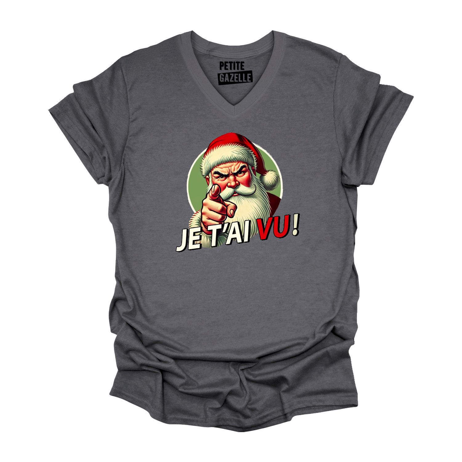 TSHIRT COL en V | Je t'ai vu !