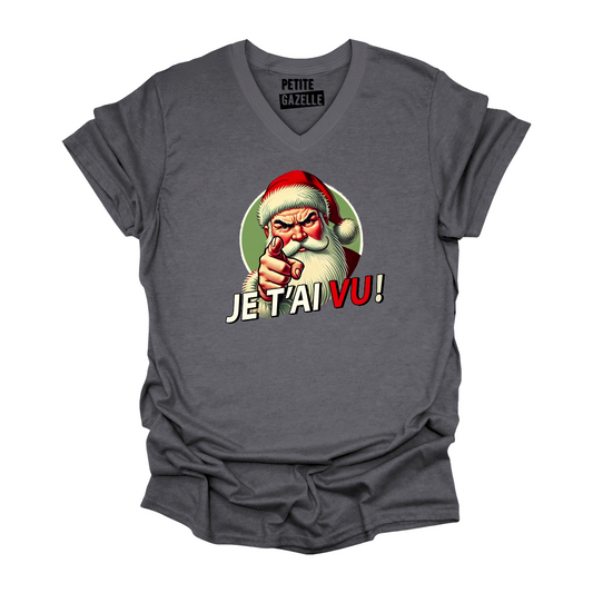 TSHIRT COL en V | Je t'ai vu !