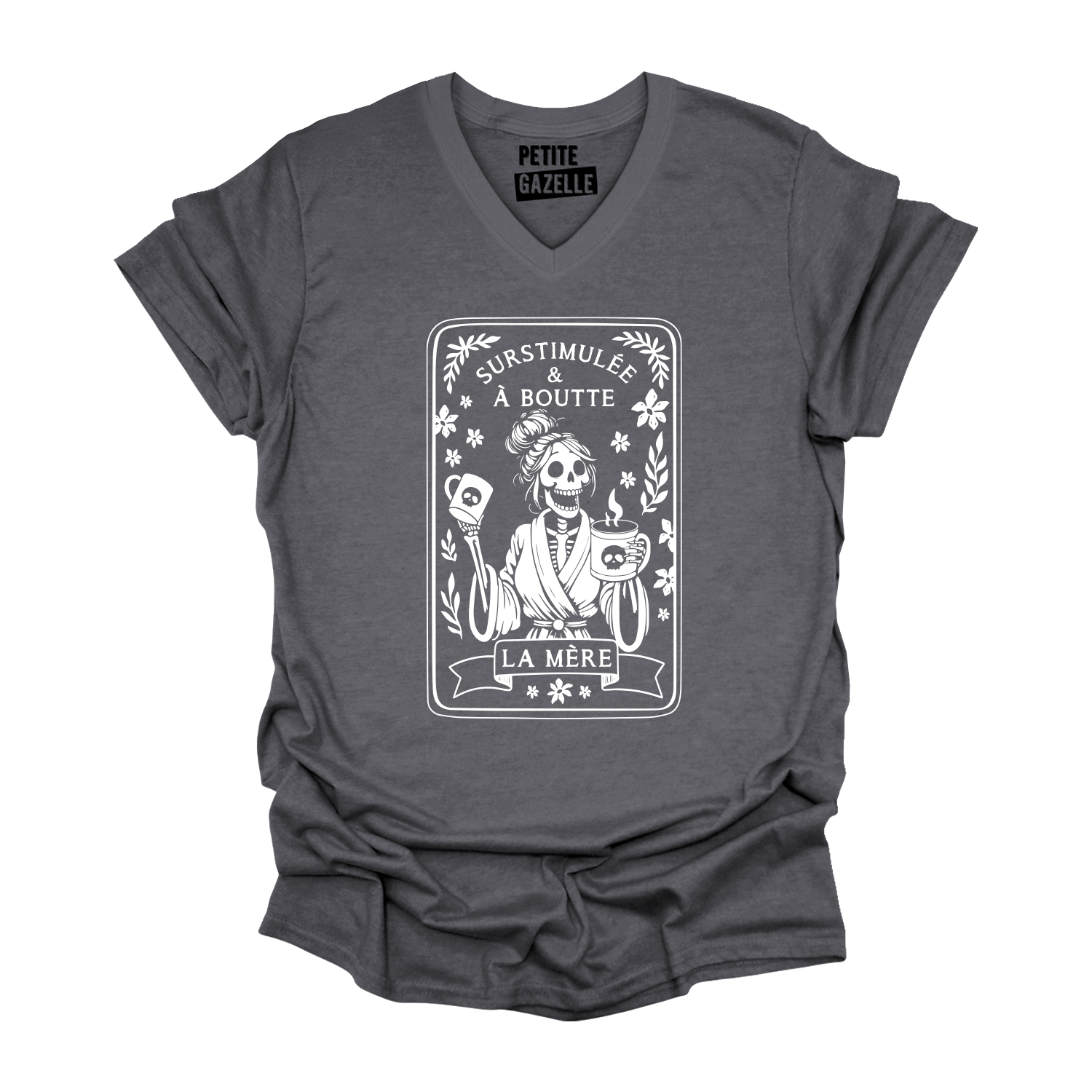 TSHIRT COL en V | Surstimulée & À boutte
