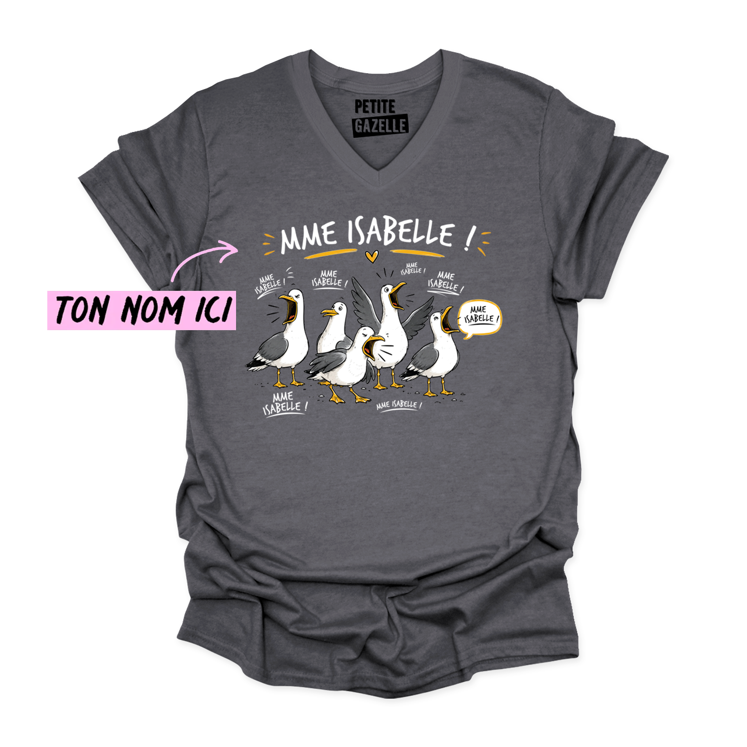TSHIRT COL en V | Les petites mouettes