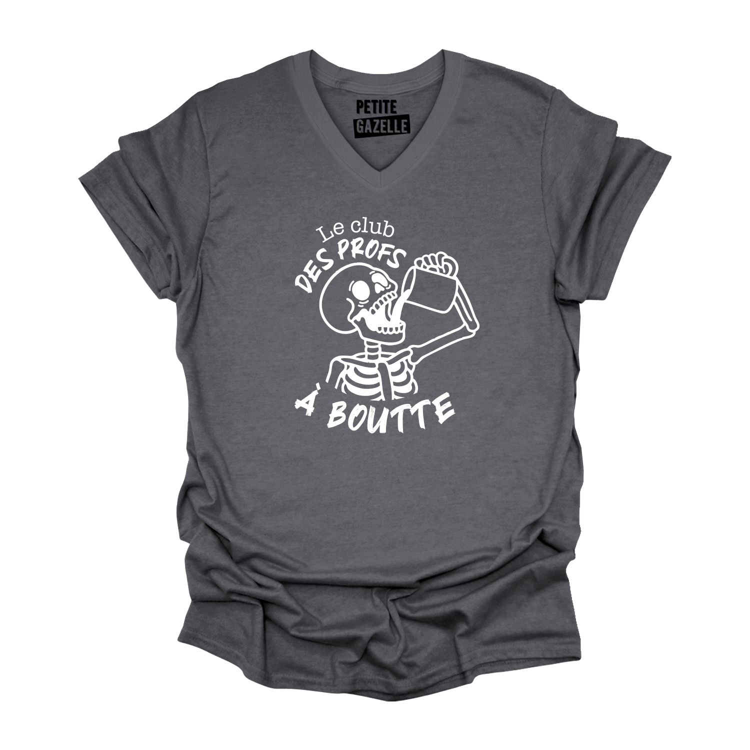 TSHIRT COL en V | Le club des profs à boutte