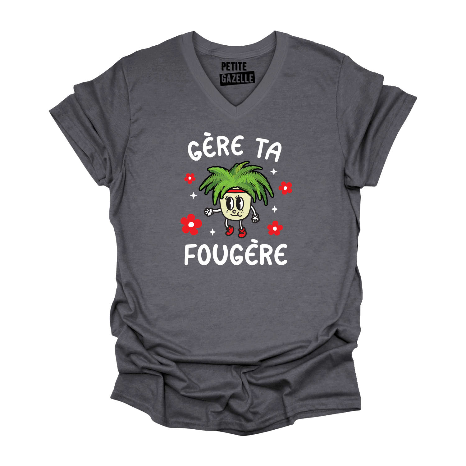 TSHIRT COL en V | Gère ta fougère