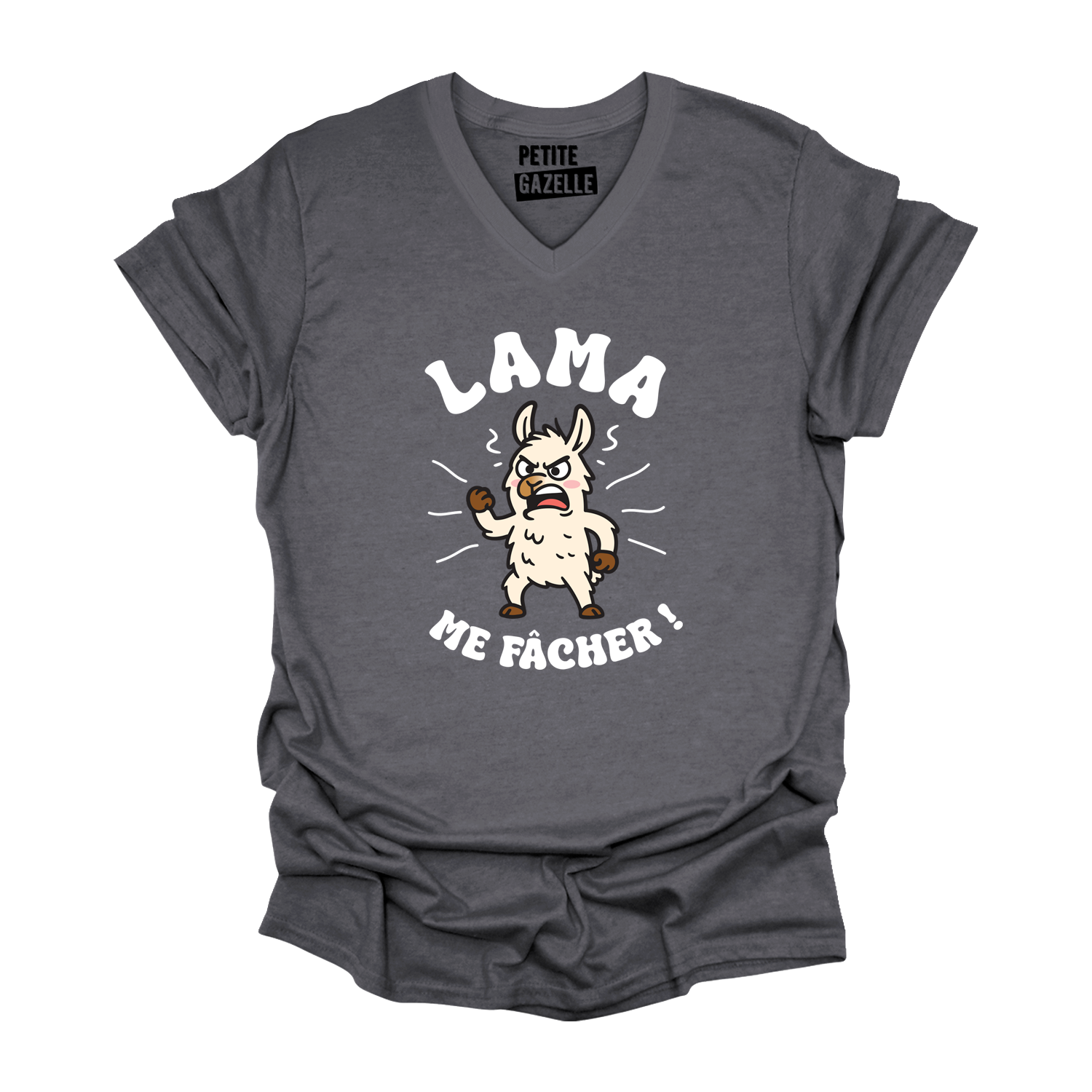 TSHIRT COL en V | LAMA me fâcher !