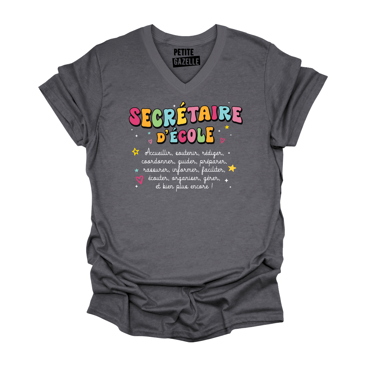 TSHIRT COL en V | Secrétaire Groovy