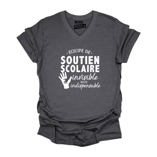 TSHIRT COL en V | Équipe de soutien scolaire