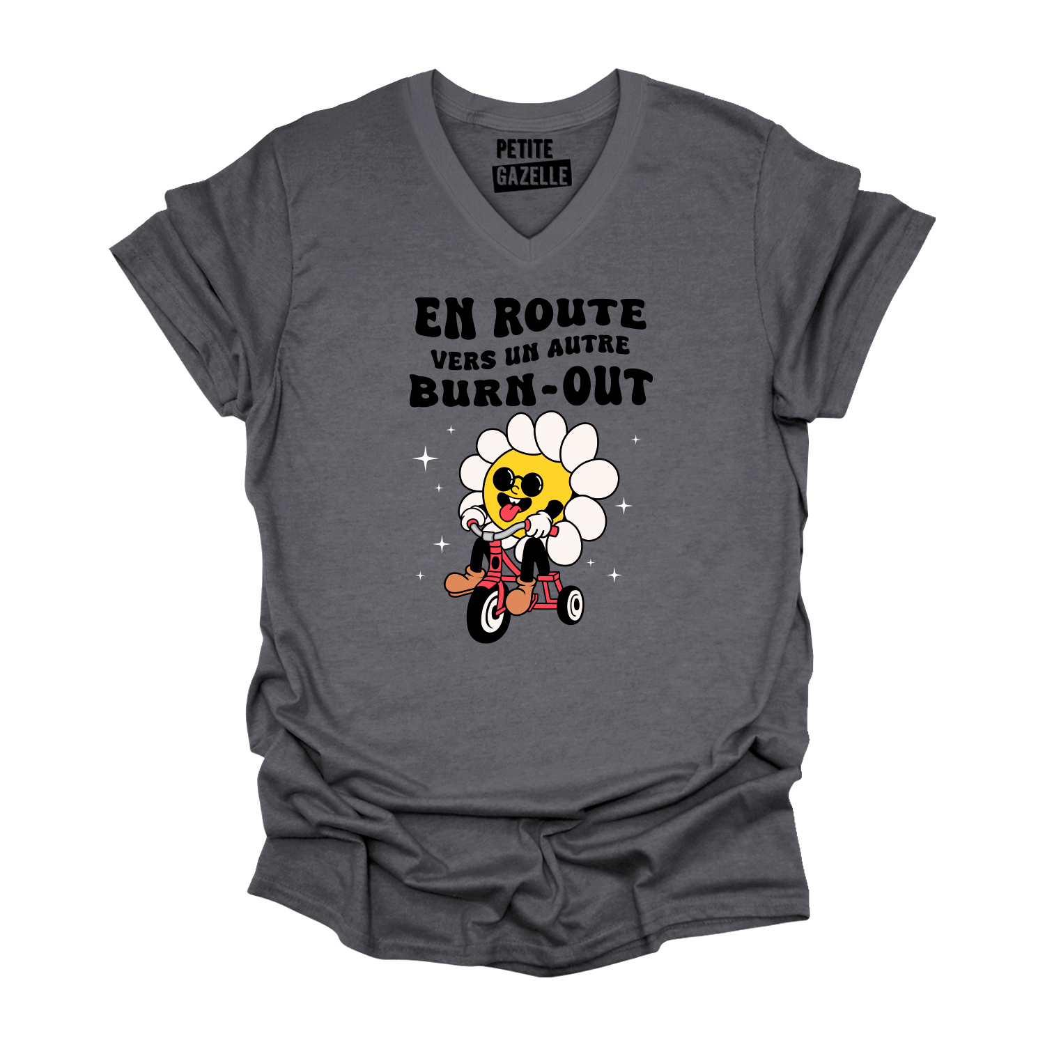 TSHIRT COL en V | En route vers un autre burn-out