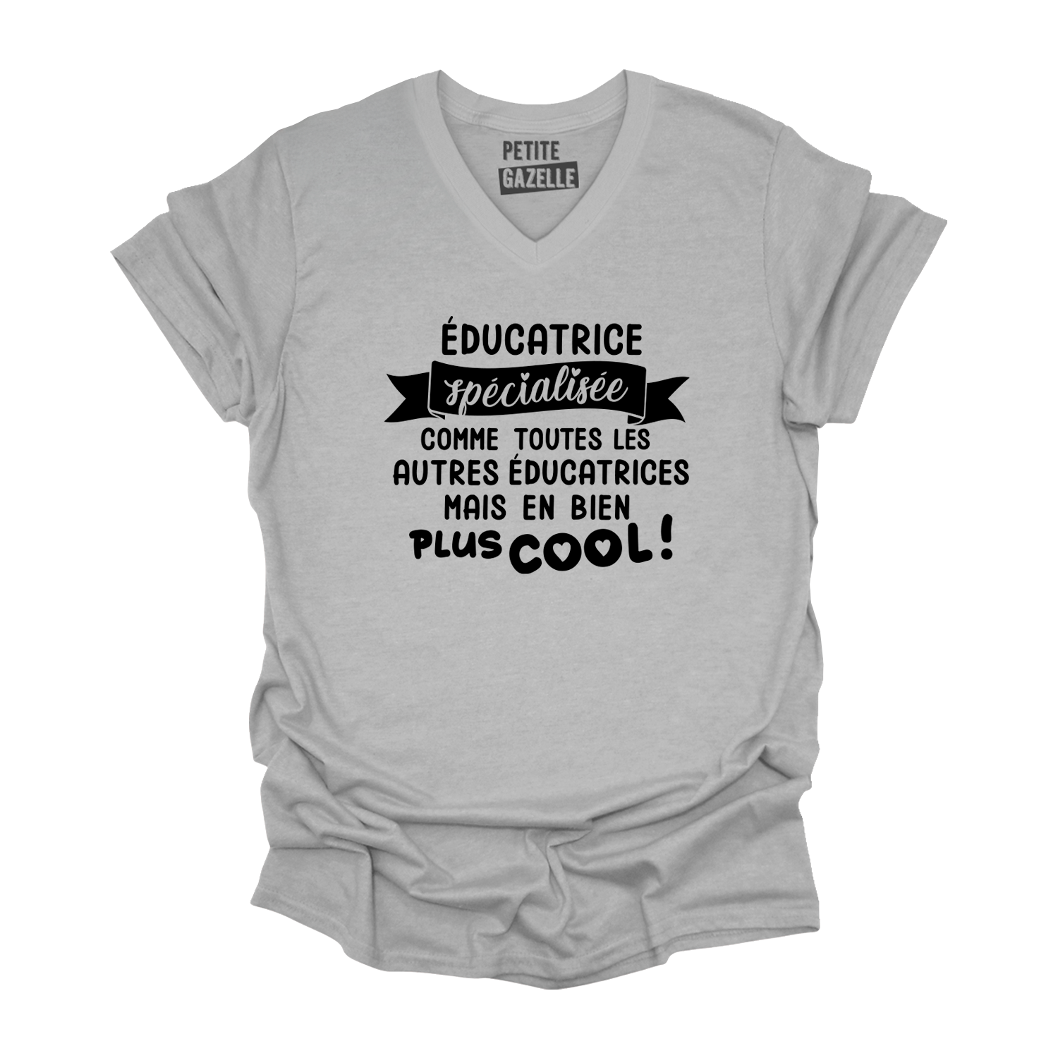 TSHIRT COL en V | Éducatrice Spécialisée