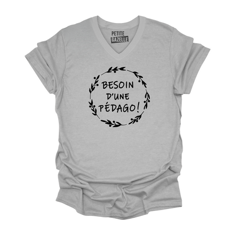 TSHIRT COL en V | Besoin d'une pédago
