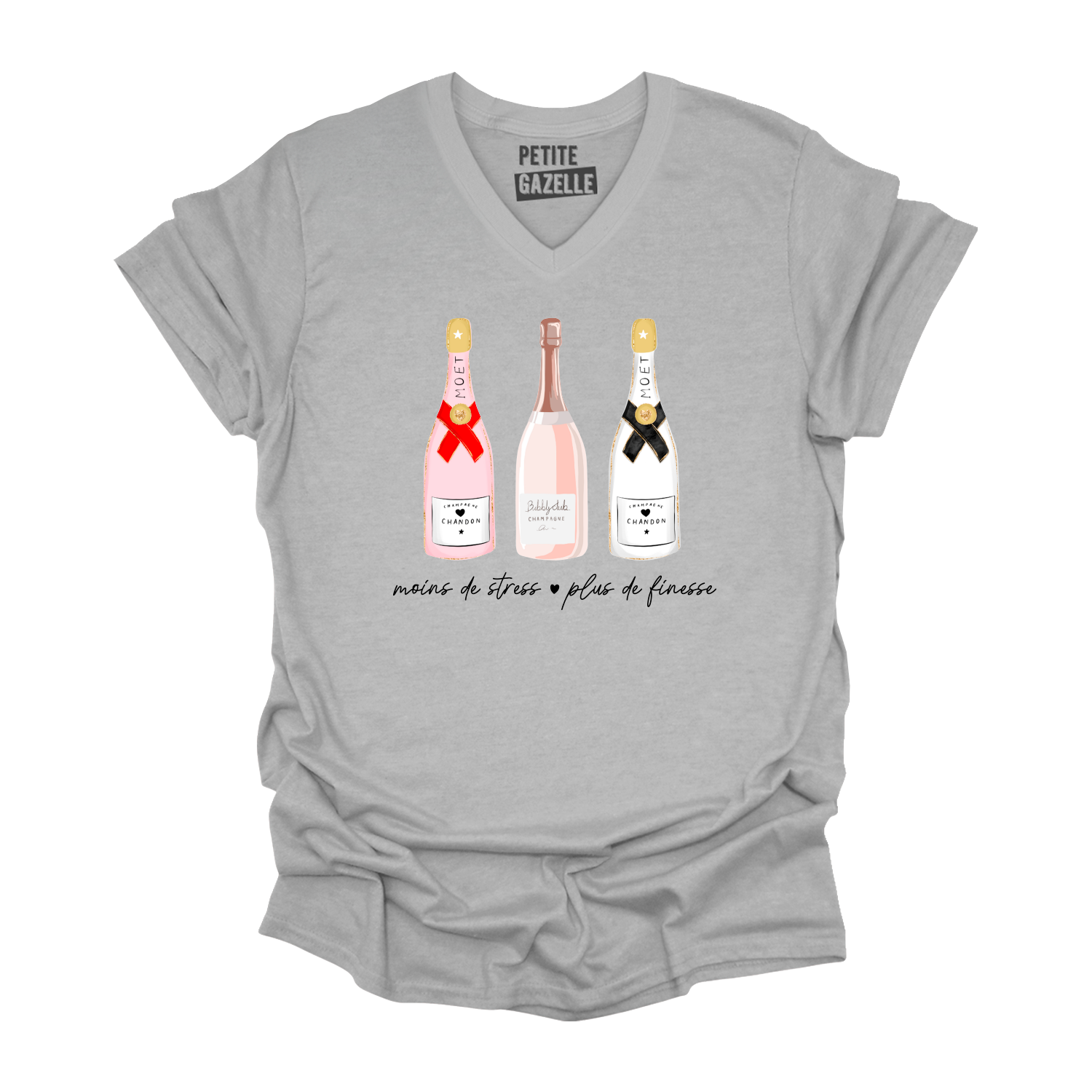 TSHIRT COL en V | Moins de stress, plus de finesse