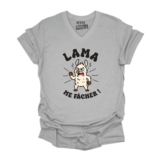 TSHIRT COL en V | LAMA me fâcher !