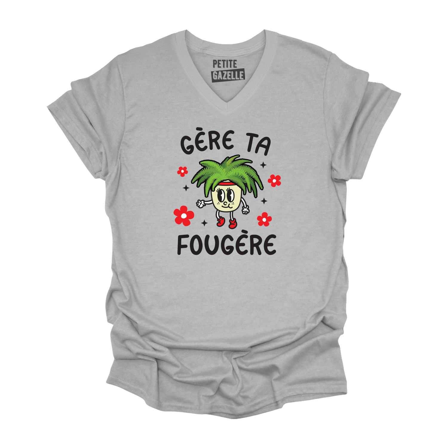 TSHIRT COL en V | Gère ta fougère