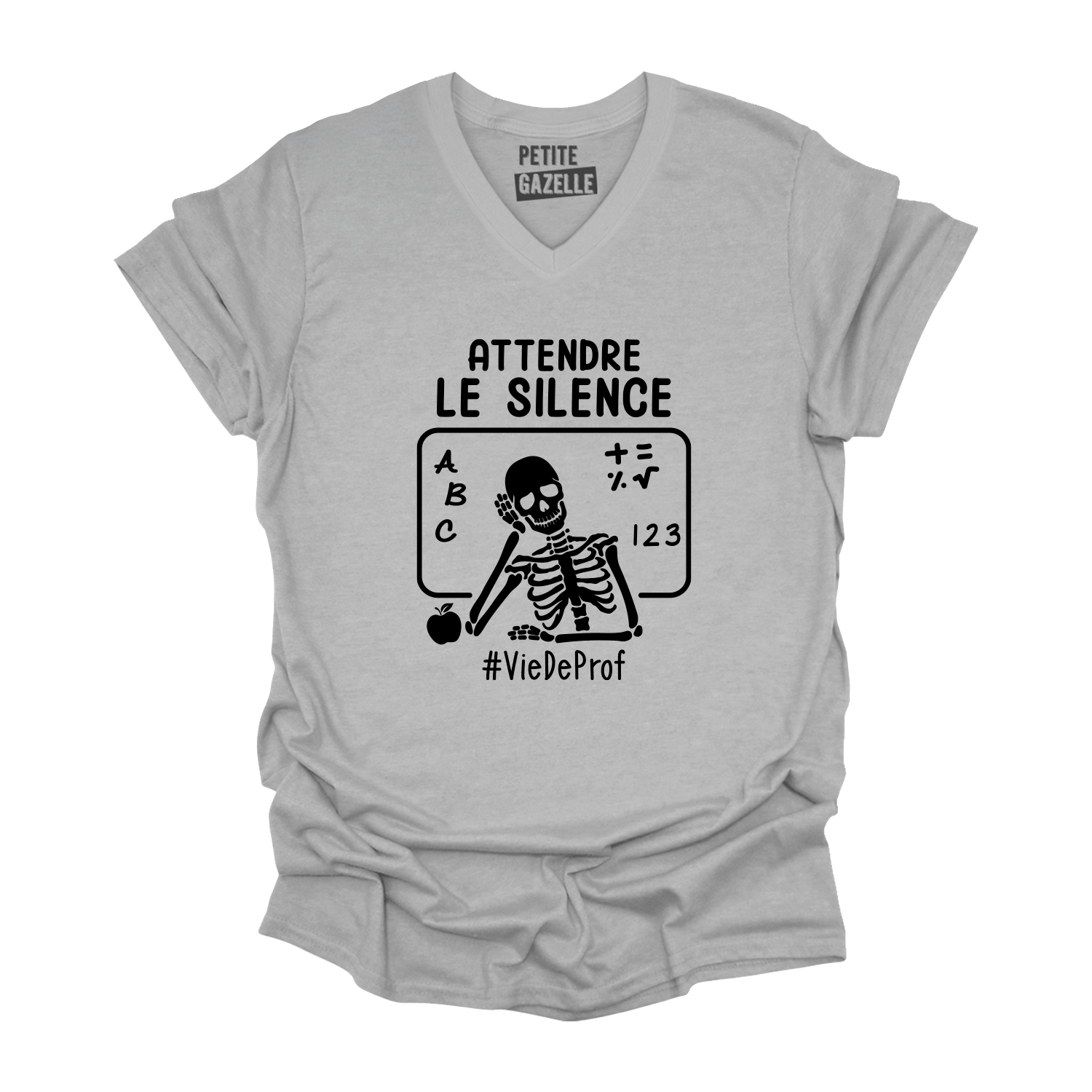 TSHIRT COL en V | Attendre le silence