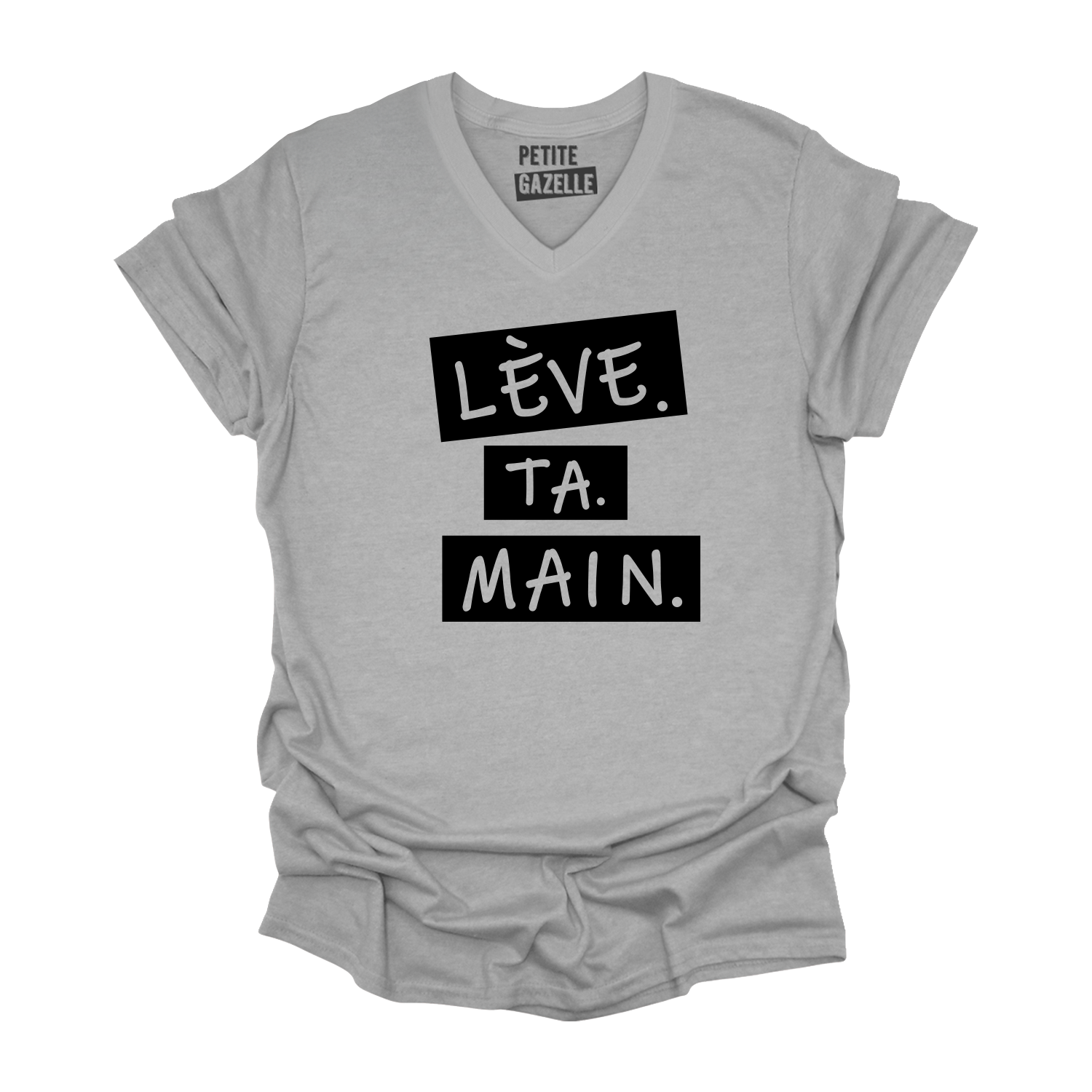 TSHIRT COL en V | Lève.Ta.Main.