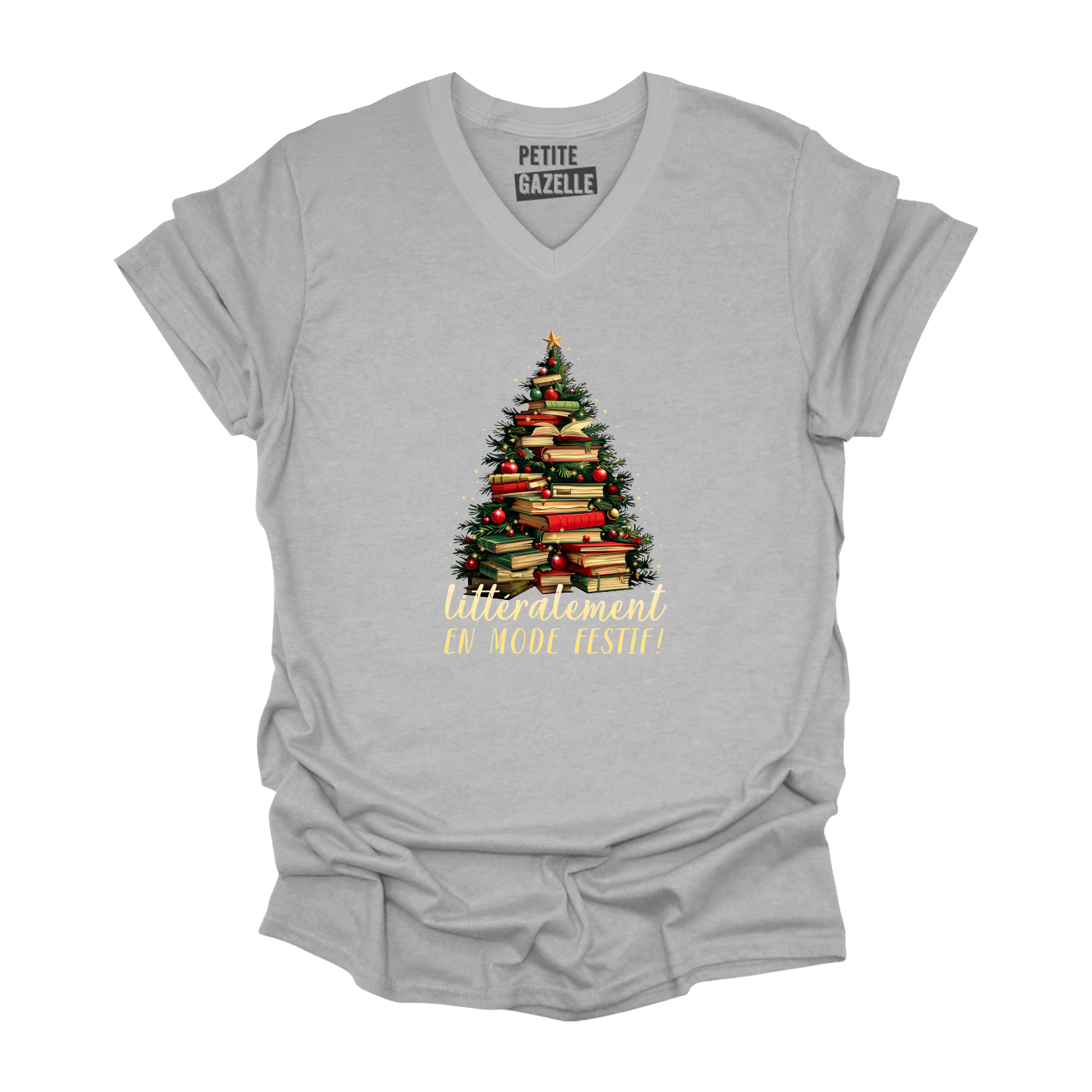 TSHIRT COL en V | Littéralement en mode festif !