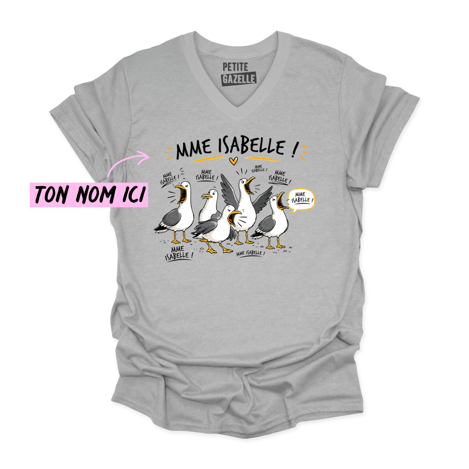 TSHIRT COL en V | Les petites mouettes