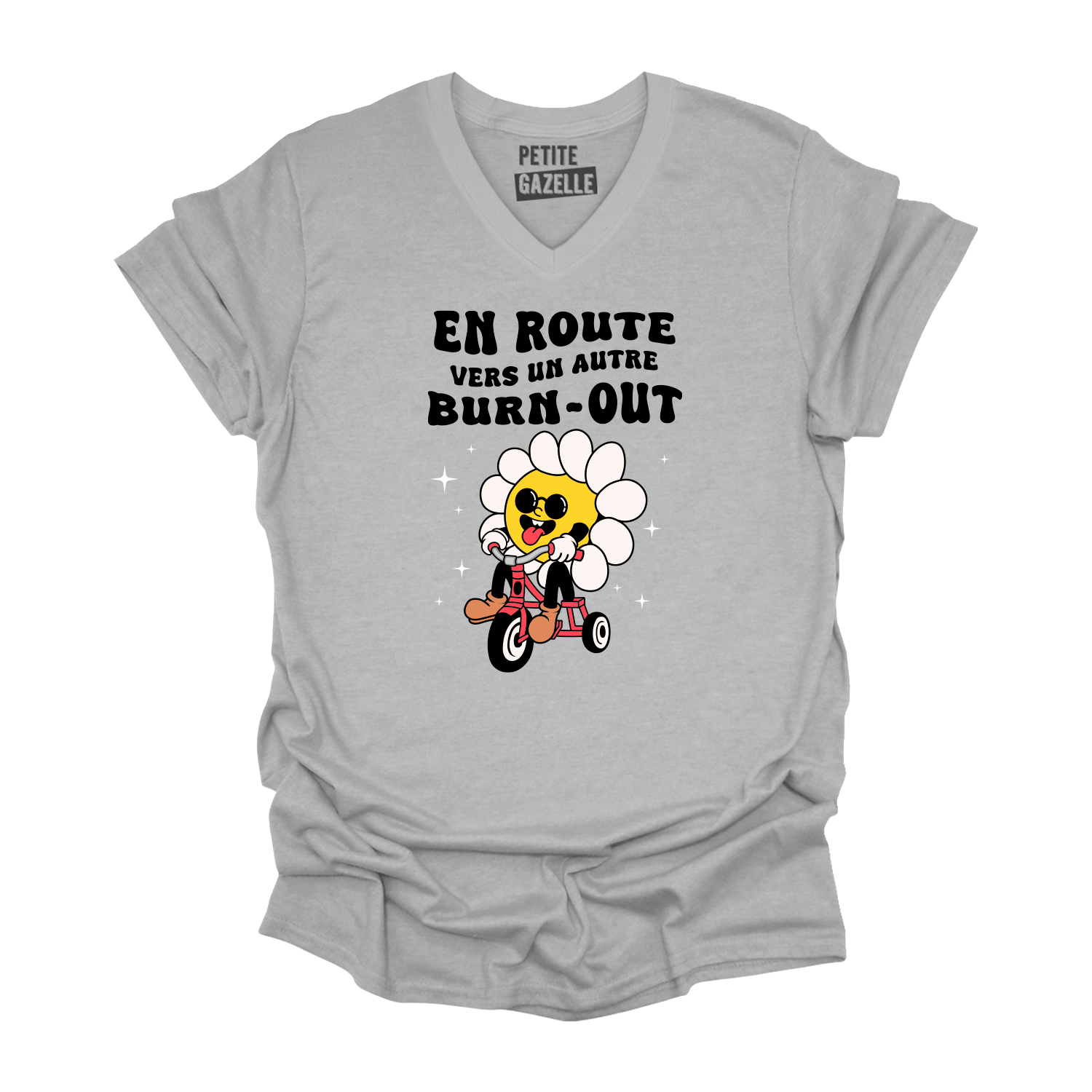 TSHIRT COL en V | En route vers un autre burn-out