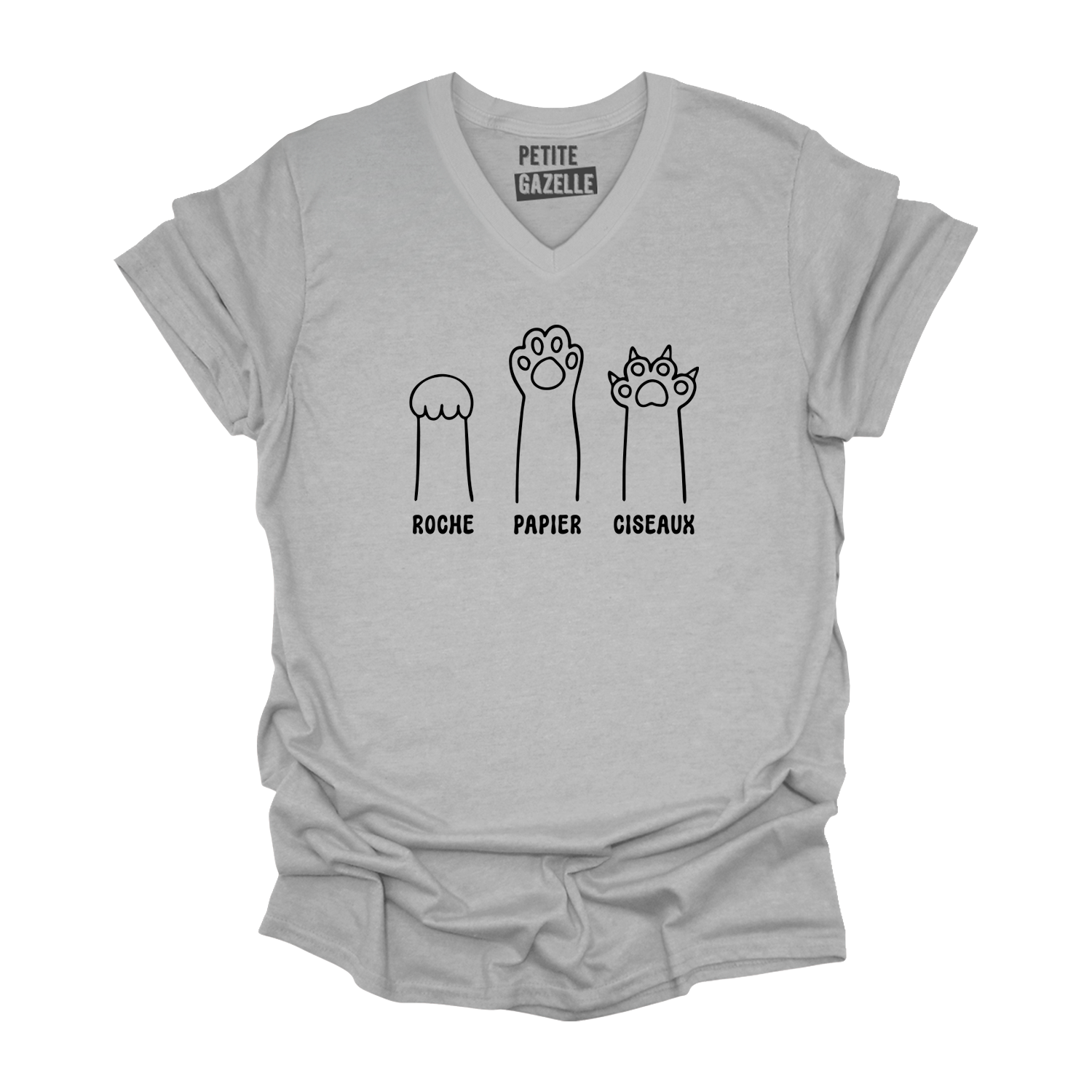TSHIRT COL en V | Pattes de chat