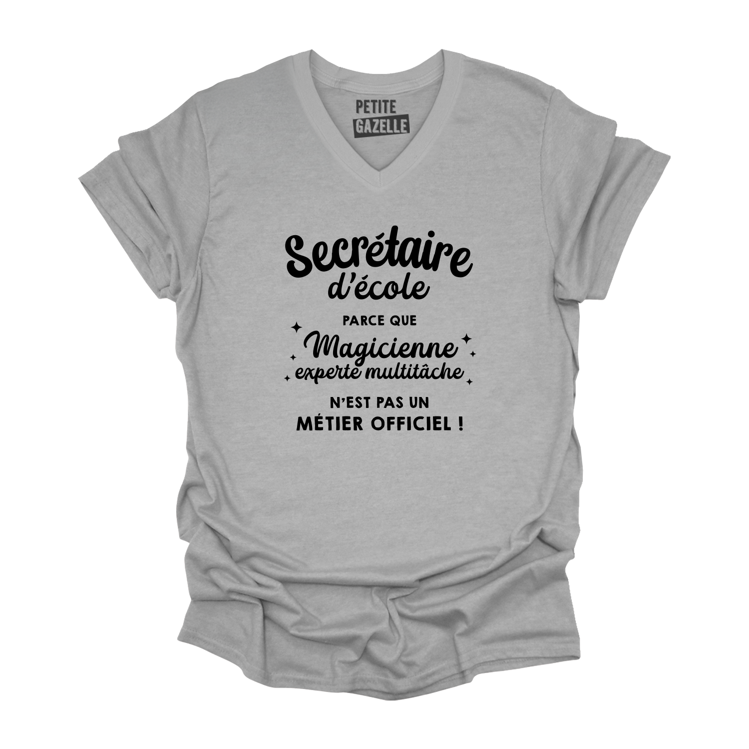 TSHIRT COL en V | Secrétaire Multitâche