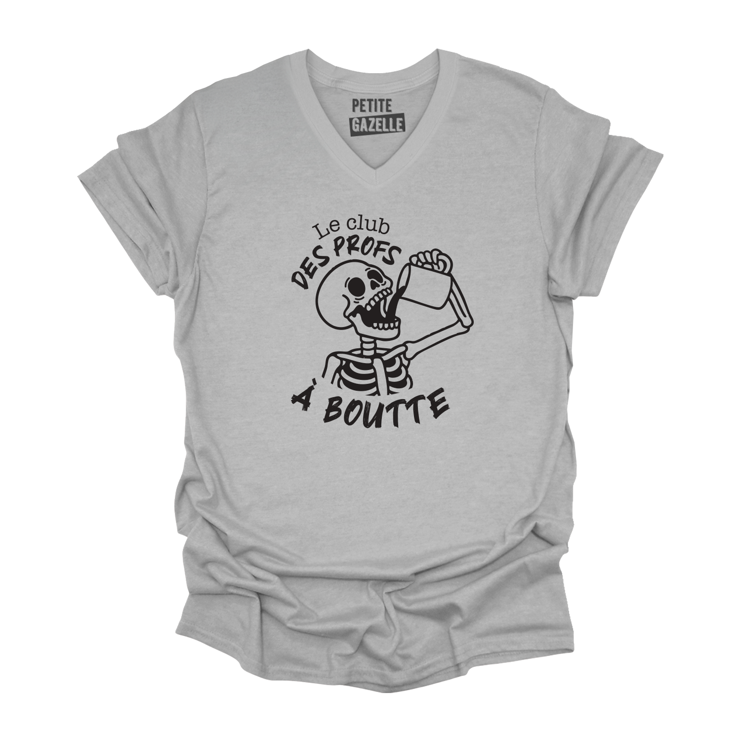 TSHIRT COL en V | Le club des profs à boutte