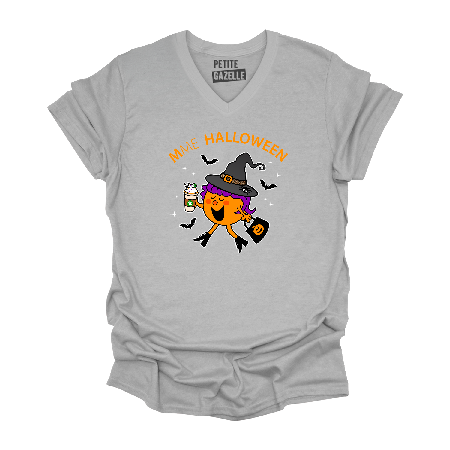 TSHIRT COL en V | Madame Halloween