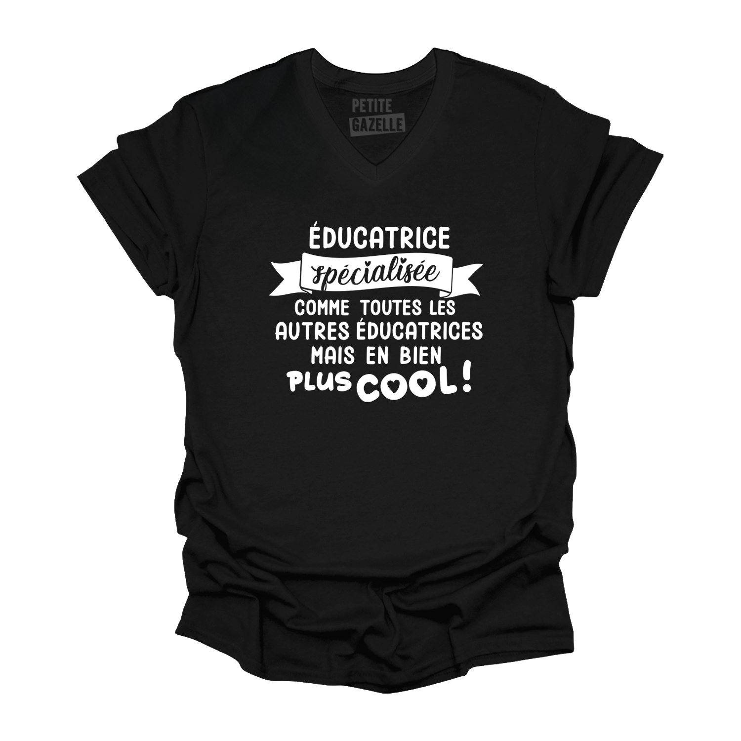 TSHIRT COL en V | Éducatrice Spécialisée