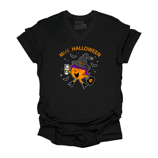 TSHIRT COL en V | Madame Halloween