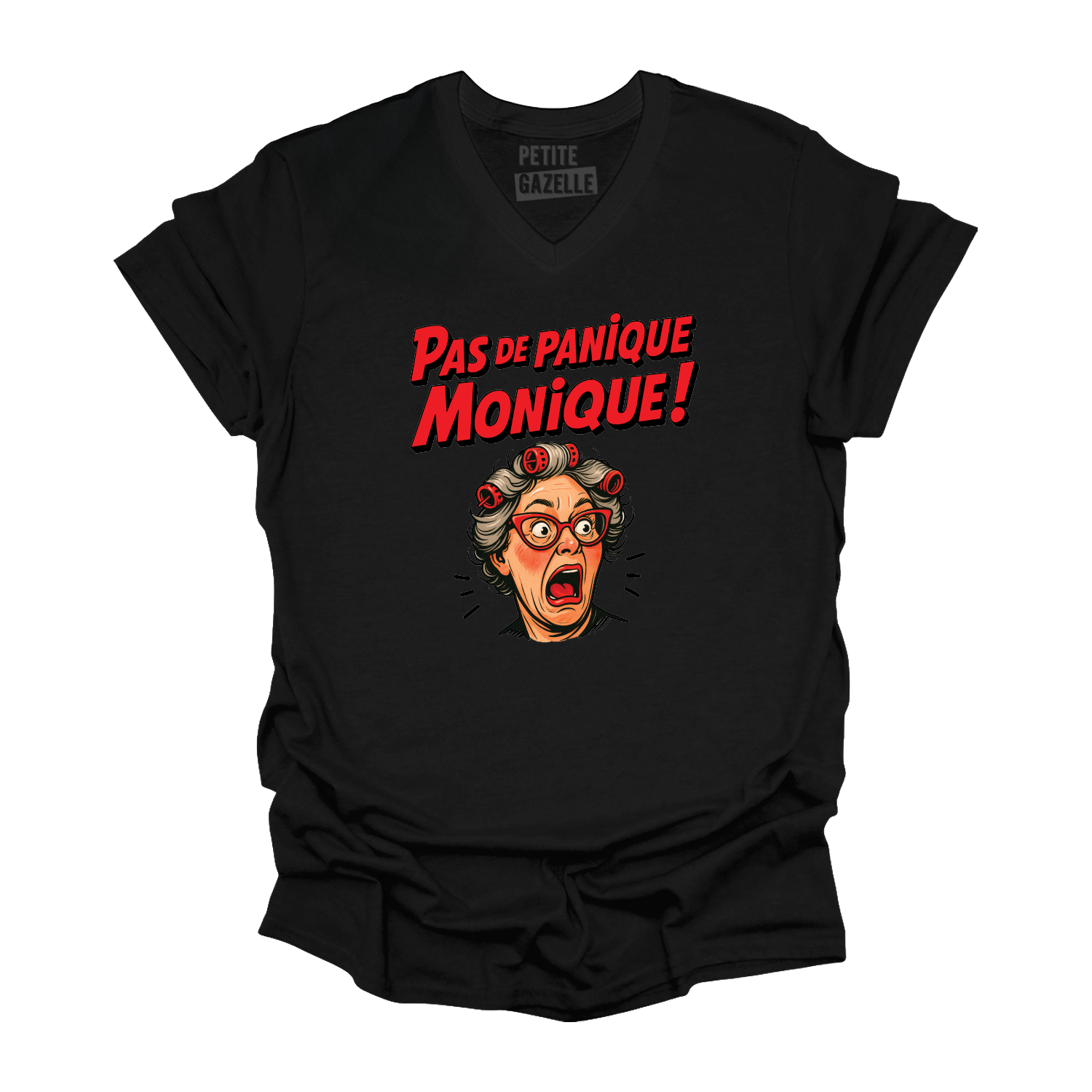 TSHIRT COL en V | Pas de panique Monique !