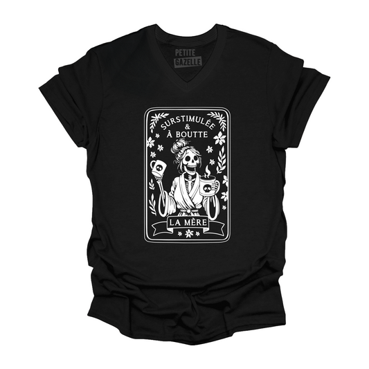 TSHIRT COL en V | Surstimulée & À boutte