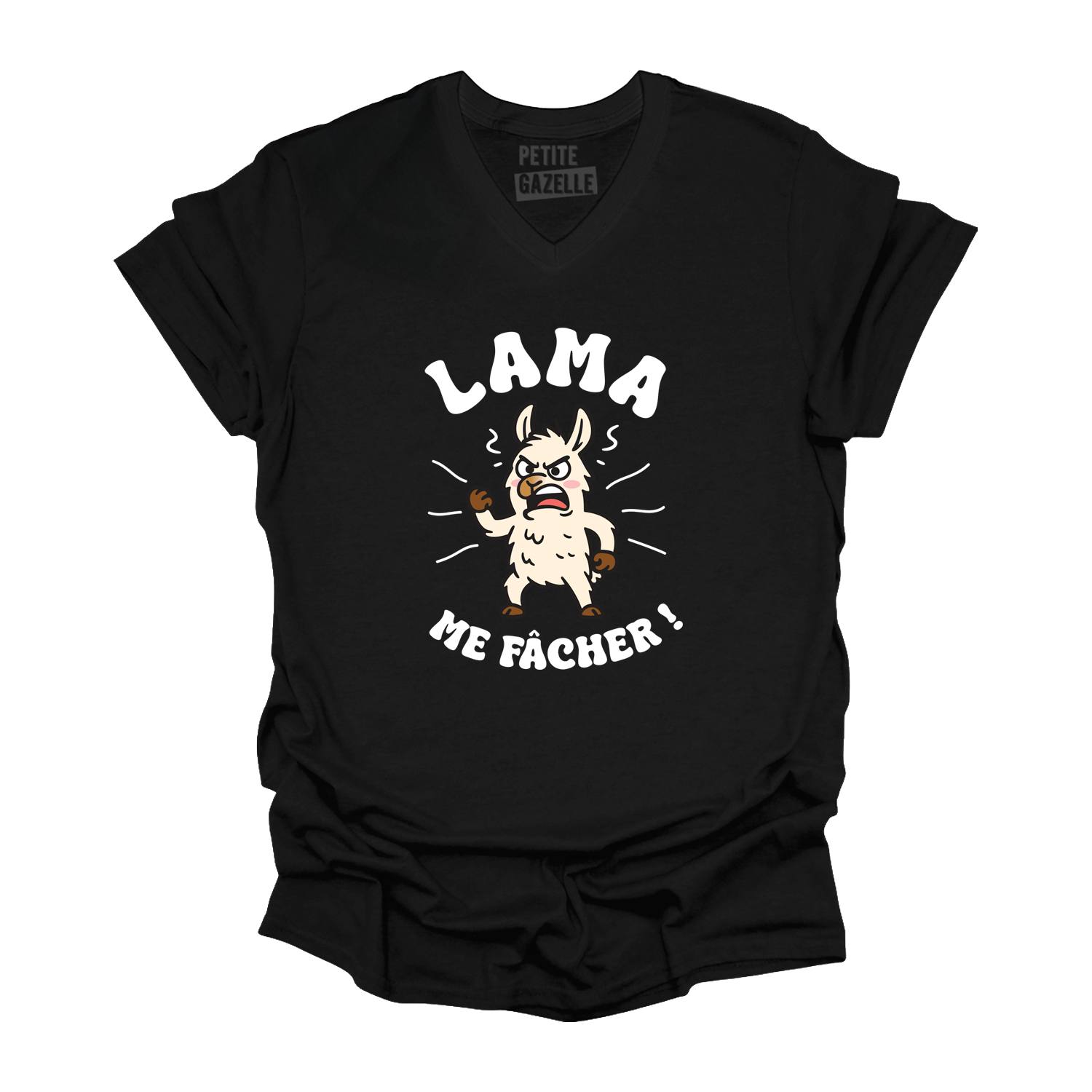 TSHIRT COL en V | LAMA me fâcher !