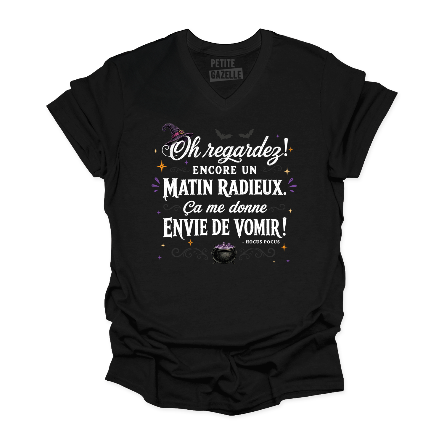 TSHIRT COL en V | Oh regardez, encore un matin radieux