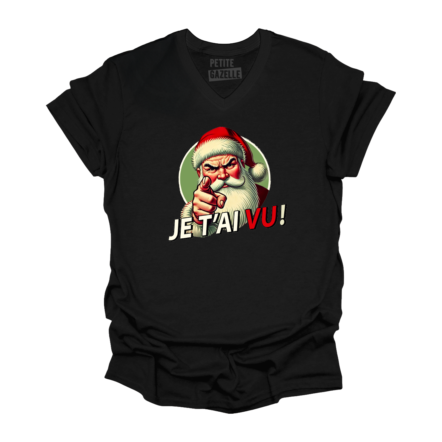 TSHIRT COL en V | Je t'ai vu !